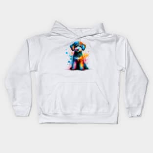 Pumi in a Vivid Paint Splash Wonderland Kids Hoodie